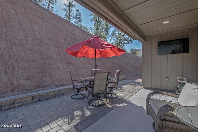 211 S Thunder Mtn, Payson, AZ 85541 - view of patio featuring outdoor dining space