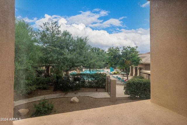 view of pool with a patio and a pool