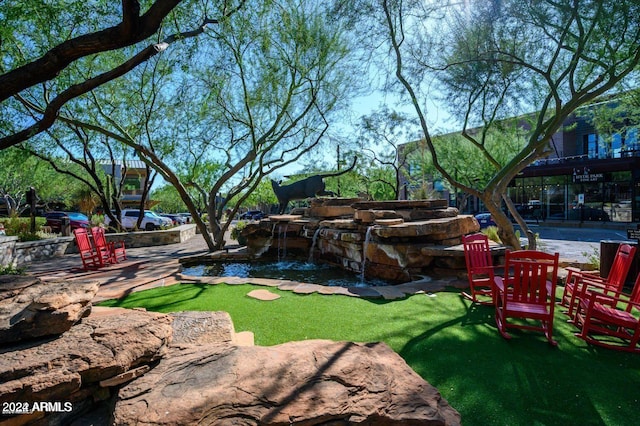 view of yard with a patio