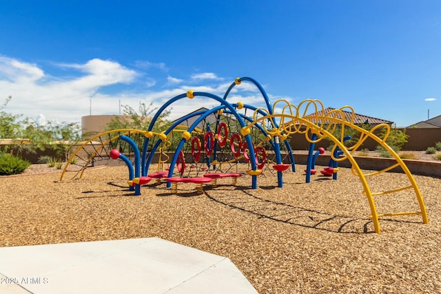 view of jungle gym