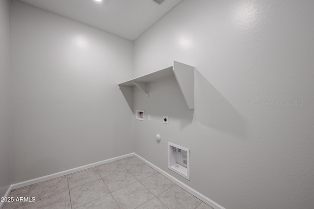 19115 N Los Gabrieles Way, Maricopa, AZ 85138 - washroom with hookup for a gas dryer, hookup for an electric dryer, hookup for a washing machine, and baseboards