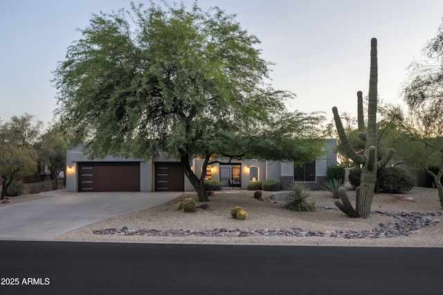 view of property hidden behind natural elements