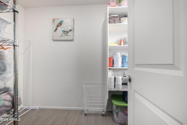 interior space featuring wood finished floors