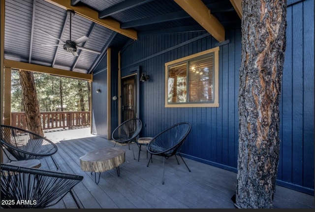 17405 S Shadow Rock Pl, Munds Park, AZ 86017 - view of wooden porch