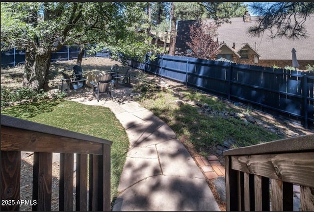 17405 S Shadow Rock Pl, Munds Park, AZ 86017 - view of yard with a patio