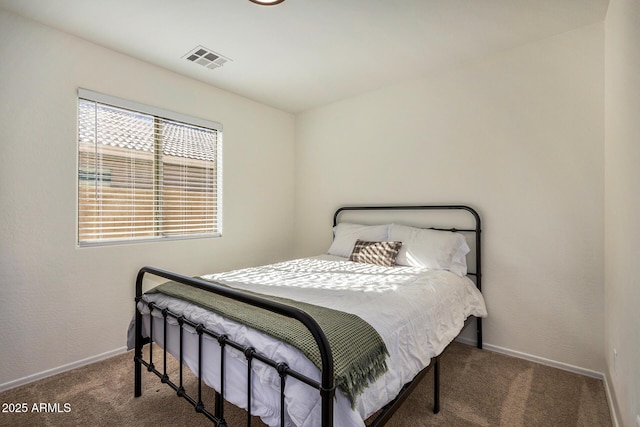 bedroom with carpet