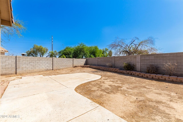 view of yard featuring a patio