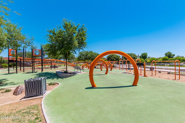 view of jungle gym