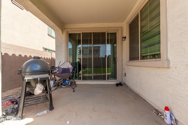 view of patio / terrace featuring area for grilling