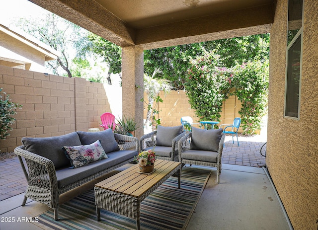 1950 W Park Pl, Chandler, AZ 85224 - view of patio featuring outdoor lounge area and fence
