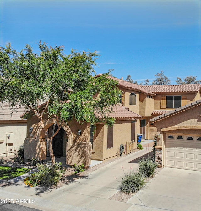 1950 W Park Pl, Chandler, AZ 85224 - view of front of house with driveway, stucco siding, and a tile roof