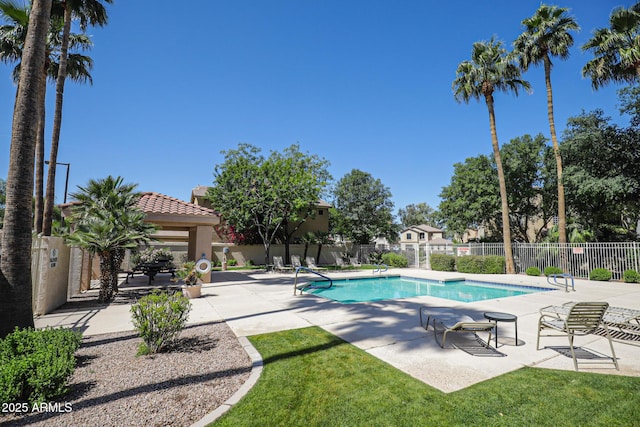 1950 W Park Pl, Chandler, AZ 85224 - community pool with a patio area and fence