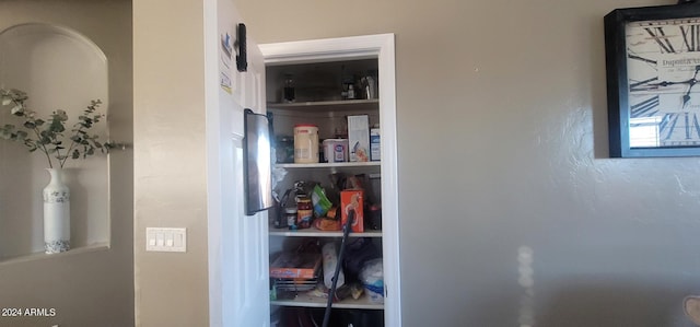 view of pantry