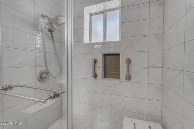 full bathroom with a stall shower