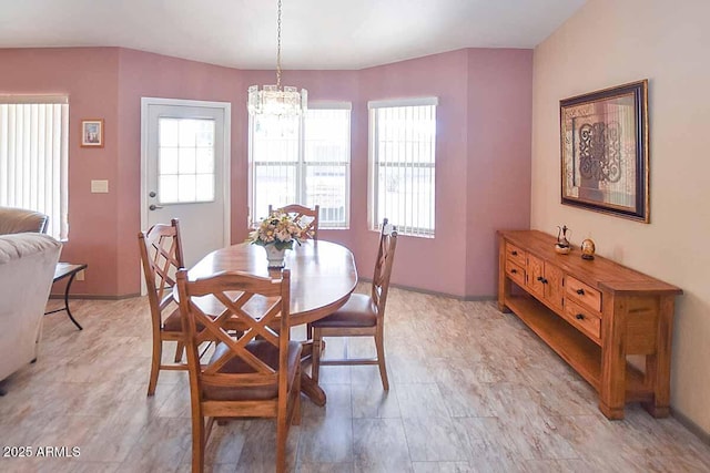 view of dining room