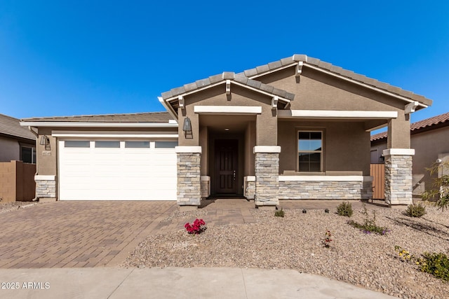 view of front of house featuring a garage