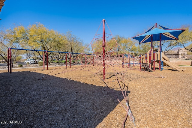 view of jungle gym