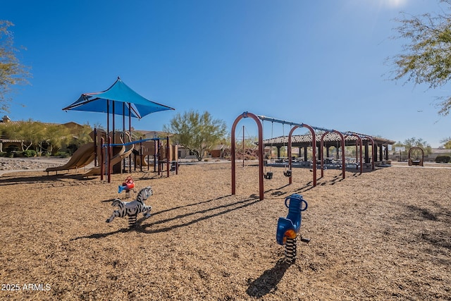 view of jungle gym