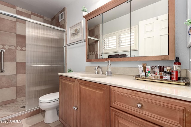 5221 W Garden Dr, Glendale, AZ 85304 - full bath with toilet, a stall shower, and vanity
