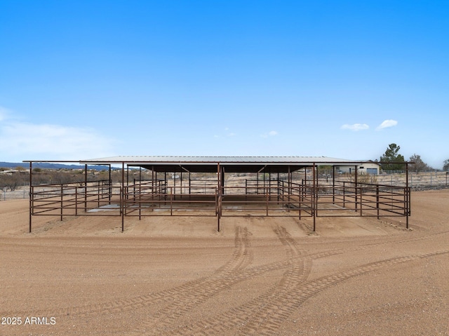 exterior space featuring a rural view