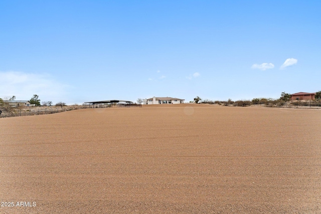 view of yard with an enclosed area and fence