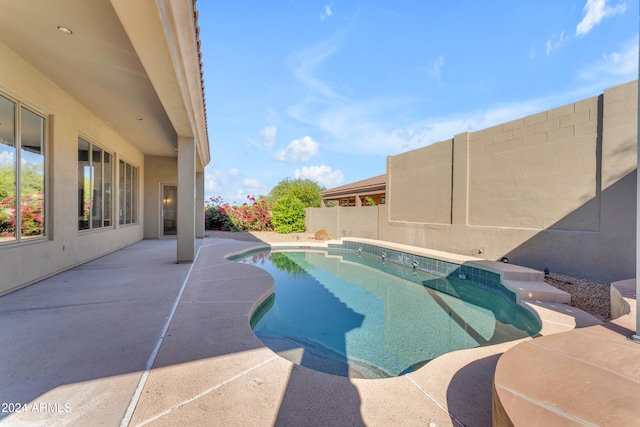 view of pool with a patio