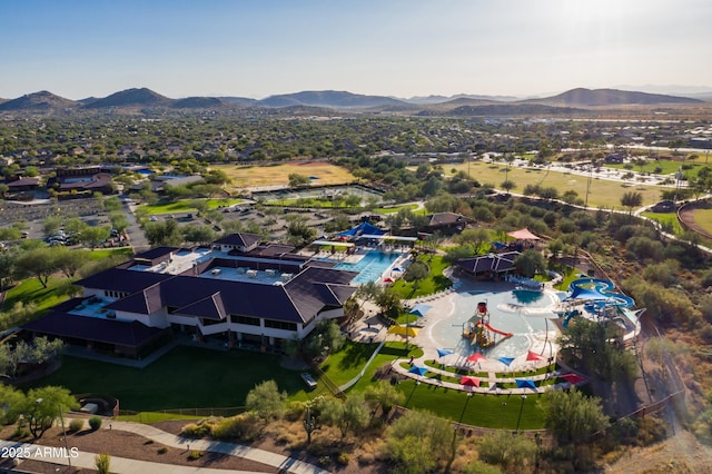 3551 W Hidden Mountain Ln, Anthem, AZ 85086 - bird's eye view featuring a mountain view