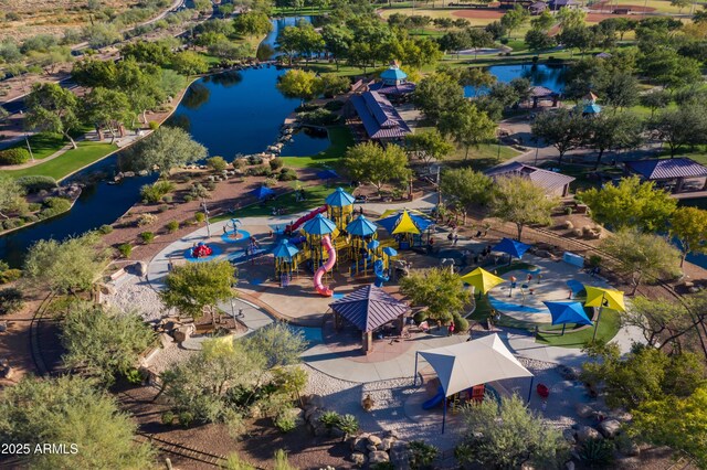 3551 W Hidden Mountain Ln, Anthem, AZ 85086 - drone / aerial view with a water view