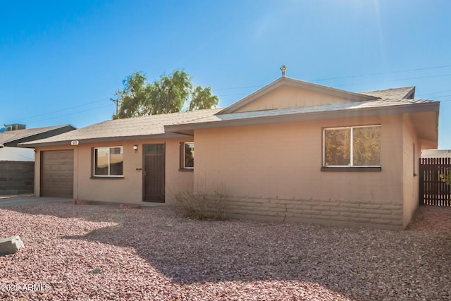 view of front of home featuring a garage