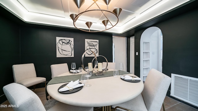 4434 E Camelback Rd Unit 128, Phoenix, AZ 85018 - dining space featuring arched walkways