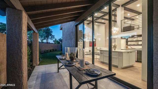 4434 E Camelback Rd Unit 128, Phoenix, AZ 85018 - fenced backyard featuring a patio area