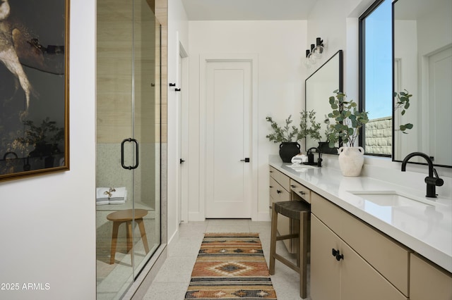 2916 E Sells Dr, Phoenix, AZ 85016 - bathroom featuring vanity and a stall shower