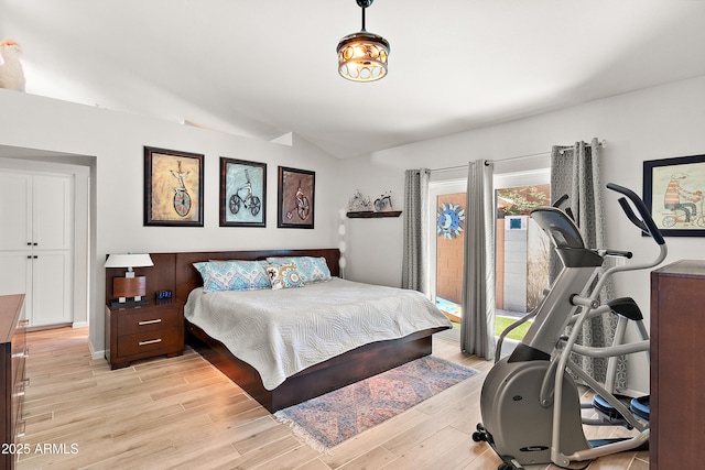 10838 N 10th St, Phoenix, AZ 85020 - bedroom with lofted ceiling and light wood finished floors