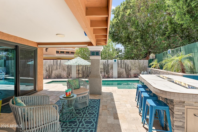10838 N 10th St, Phoenix, AZ 85020 - view of pool featuring a fenced backyard and a patio