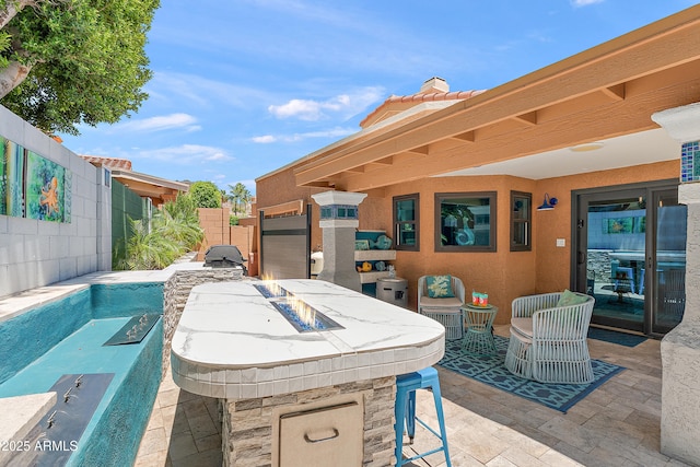 10838 N 10th St, Phoenix, AZ 85020 - view of patio / terrace with an outdoor fire pit