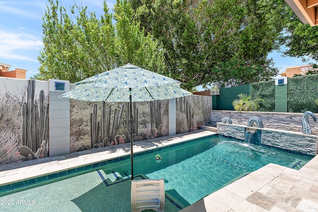 10838 N 10th St, Phoenix, AZ 85020 - view of swimming pool with a fenced backyard