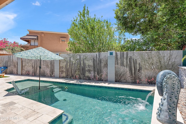 10838 N 10th St, Phoenix, AZ 85020 - view of swimming pool with a fenced backyard