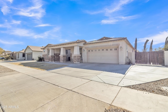 view of front of house featuring a garage