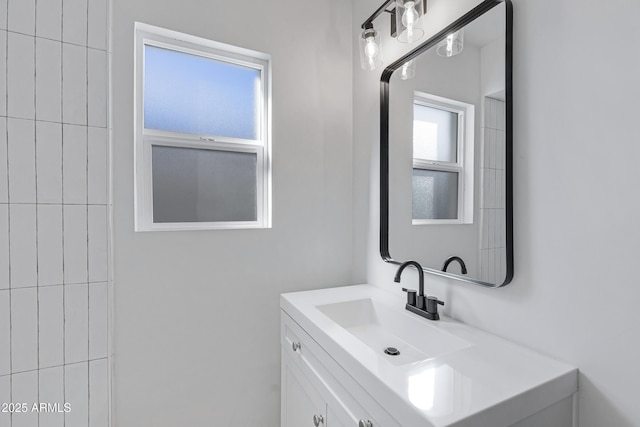 bathroom with vanity