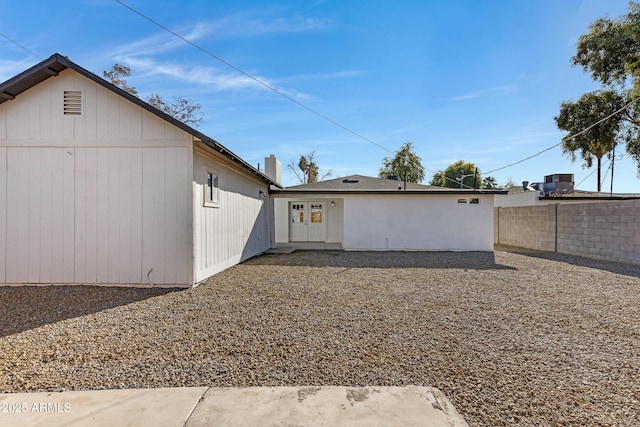 view of back of property