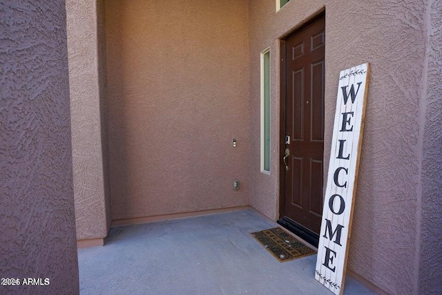 19886 W Woodlands Ave, Buckeye, AZ 85326 - property entrance featuring stucco siding