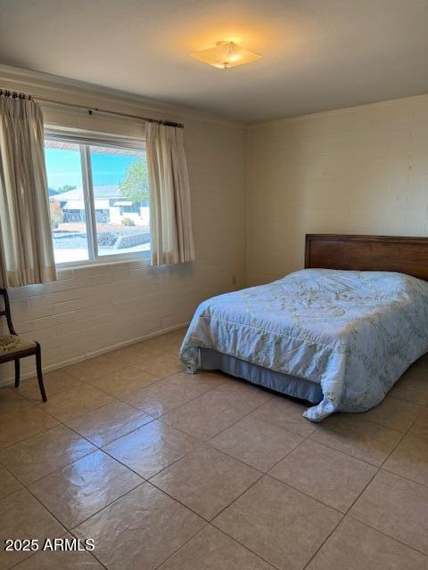 view of tiled bedroom