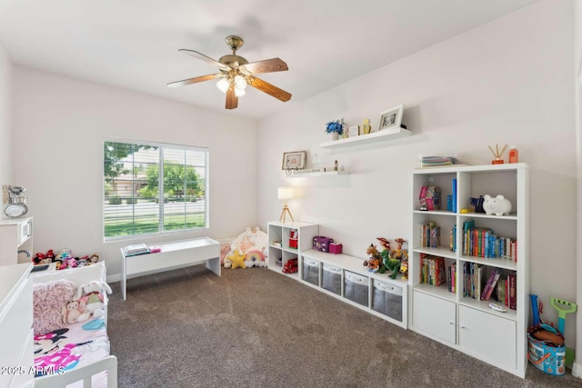 3750 E Palm St, Mesa, AZ 85215 - rec room with carpet floors and ceiling fan