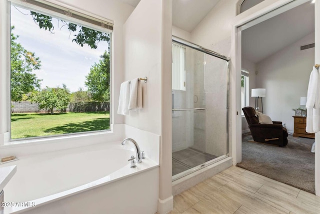 3750 E Palm St, Mesa, AZ 85215 - bathroom with a bath and a stall shower
