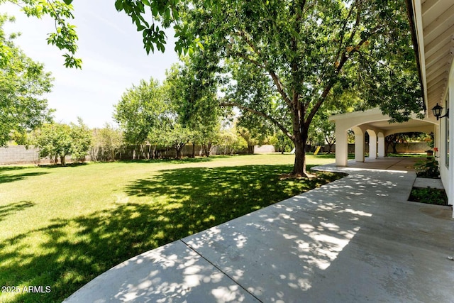 3750 E Palm St, Mesa, AZ 85215 - view of yard featuring a patio