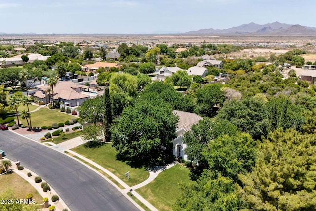 3750 E Palm St, Mesa, AZ 85215 - aerial view of residential area with a mountain backdrop