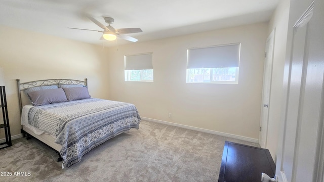 14620 N Yerba Buena Way Unit B, Fountain Hills, AZ 85268 - bedroom with carpet flooring, baseboards, and a ceiling fan