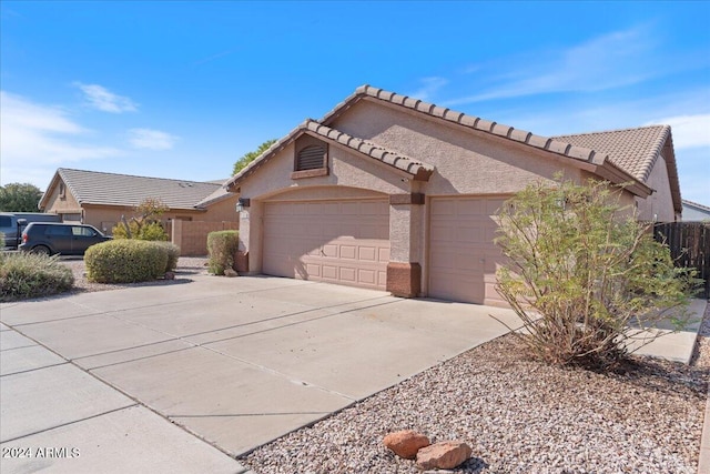 view of front of house featuring a garage