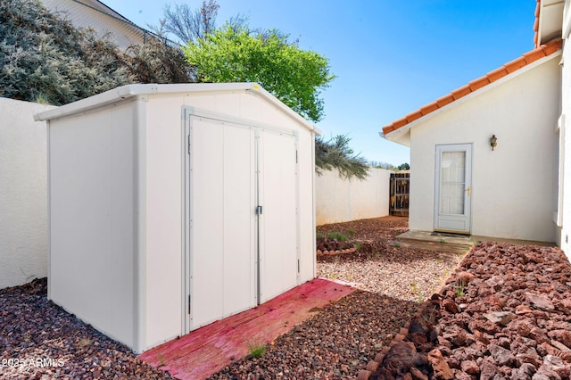 4701 N Sheridan Ln, Prescott Valley, AZ 86314 - view of shed with fence