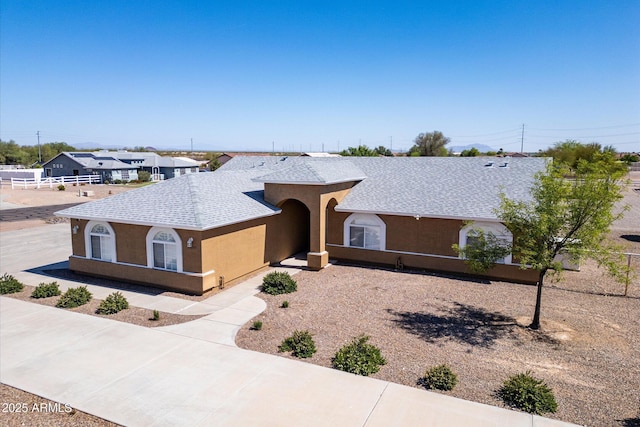 23705 N Chaps Dr, Florence, AZ 85132 - ranch-style home featuring stucco siding and a shingled roof